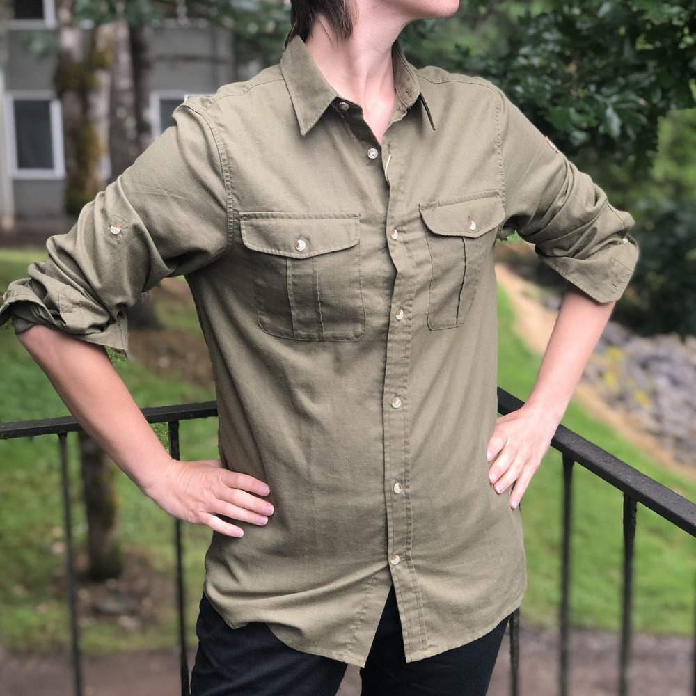 NWT Fjall Raven Button Down Ovik Shirt